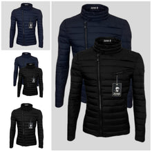 PIUMINO UOMO ZIP GIUBBINO COREANA SLIM PIUMA 100 GRAMMI S,M,L,XL LN6525