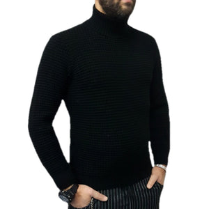 MAGLIONE UOMO DOLCEVITA MAGLIA COLLO ALTO nido d'ape ITALY S,M,L,XL 510