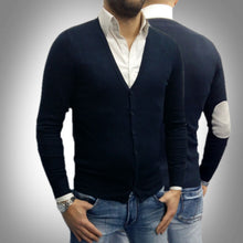 GIACCA JEANS UOMO CARDIGAN TOPPE PULLOVER MAGLIA MAGLIONE SLIM S,M,L,XL,XXL