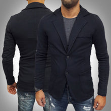 GIACCA JEANS UOMO CARDIGAN FELPA SLIM  TOPPE S,M,L,XL,QUADRI ITALY NIDO D'APE