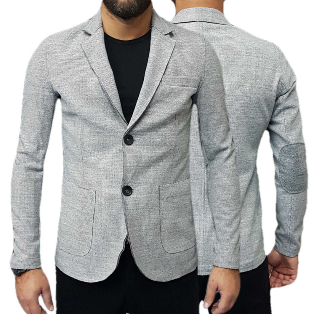 GIACCA UOMO TOPPE GOMITI SLIM GRIGIO CARDIGAN TASCHE ITALY S,M,L,XL G1379 ZERO81