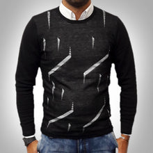 GIACCA JEANS UOMO CARDIGAN MAGLIA MAGLIONE STRAPPI SLIM TOPPE FELPA GIROCOLLO H9