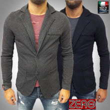 GIACCA JEANS UOMO CARDIGAN FELPA SLIM  TOPPE S,M,L,XL,QUADRI ITALY NIDO D'APE