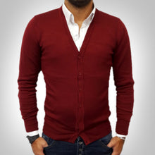 GIACCA JEANS UOMO CARDIGAN MAGLIA MAGLIONE NERO,BORDO' GRIGIO COLLO V SLIM S,M,L