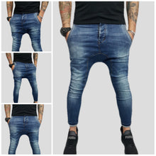 jeans uomo turca cavallo basso elastico cotone denim capri 42,44,46,48,50,52 l13ay